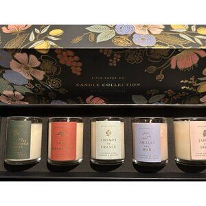 RIFLE PAPER  5 CANDLE set NIB Wonderful SCENTS Around The  World 🌎 🌏 🇫🇷